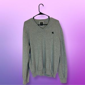 Express Men’s V-Neck Grey Sweater XL